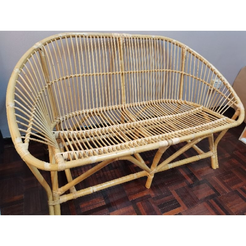 Premium Rattan Chair 2 Seater for Indoor or Outdoor Lobby Garden