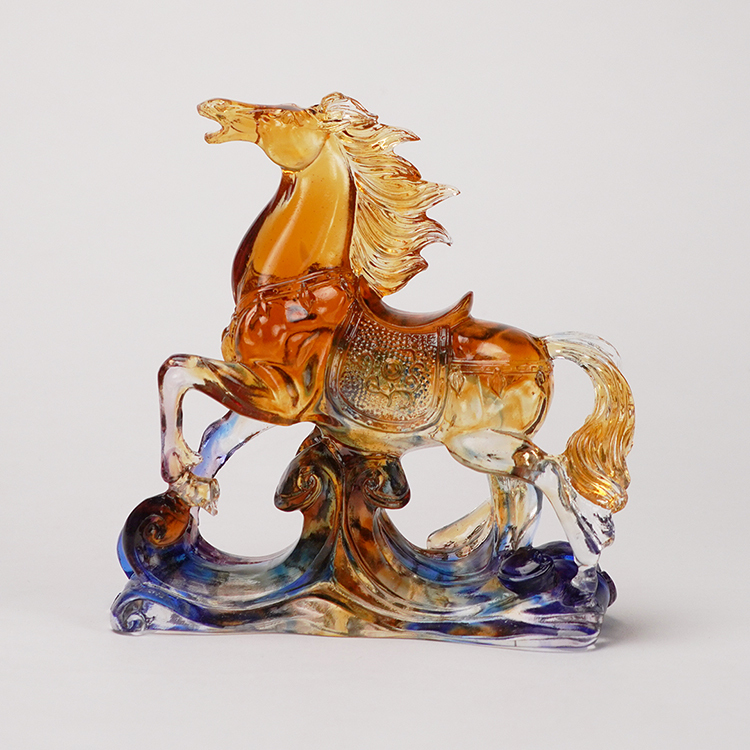 居家開運 琉璃珍藏-馬到成功