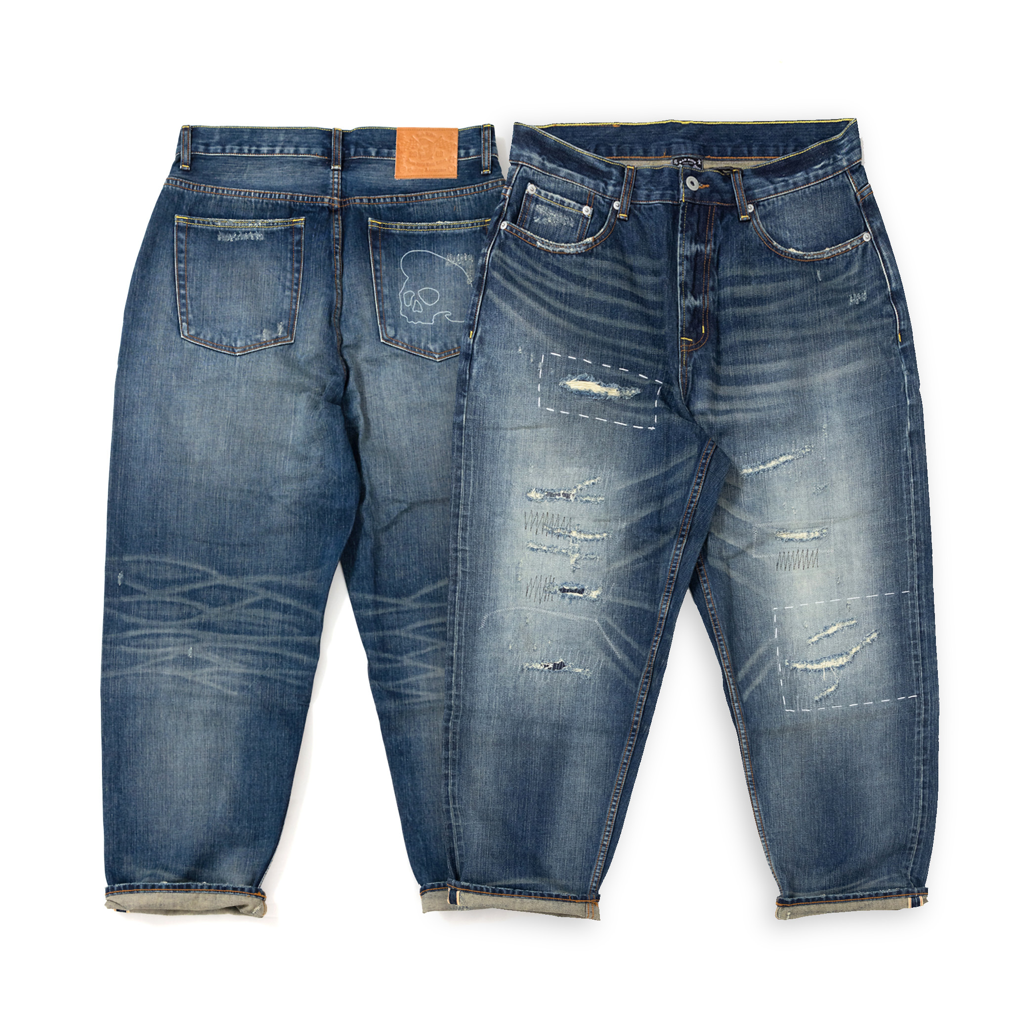 BAD KIDS 惡童 23A/W Selvedge washed jeans (14OZ重水洗破壞赤耳牛仔褲)