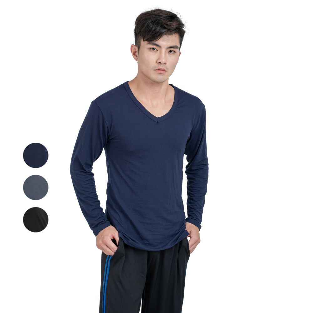 【HENIS】 H-TECH 內刷毛機能保暖衣(俐落V領)