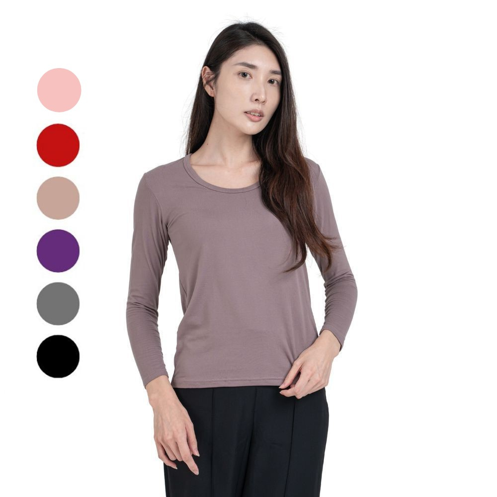 【HENIS】 H-TECH  磨毛機能保暖衣 (女) (經典圓領)