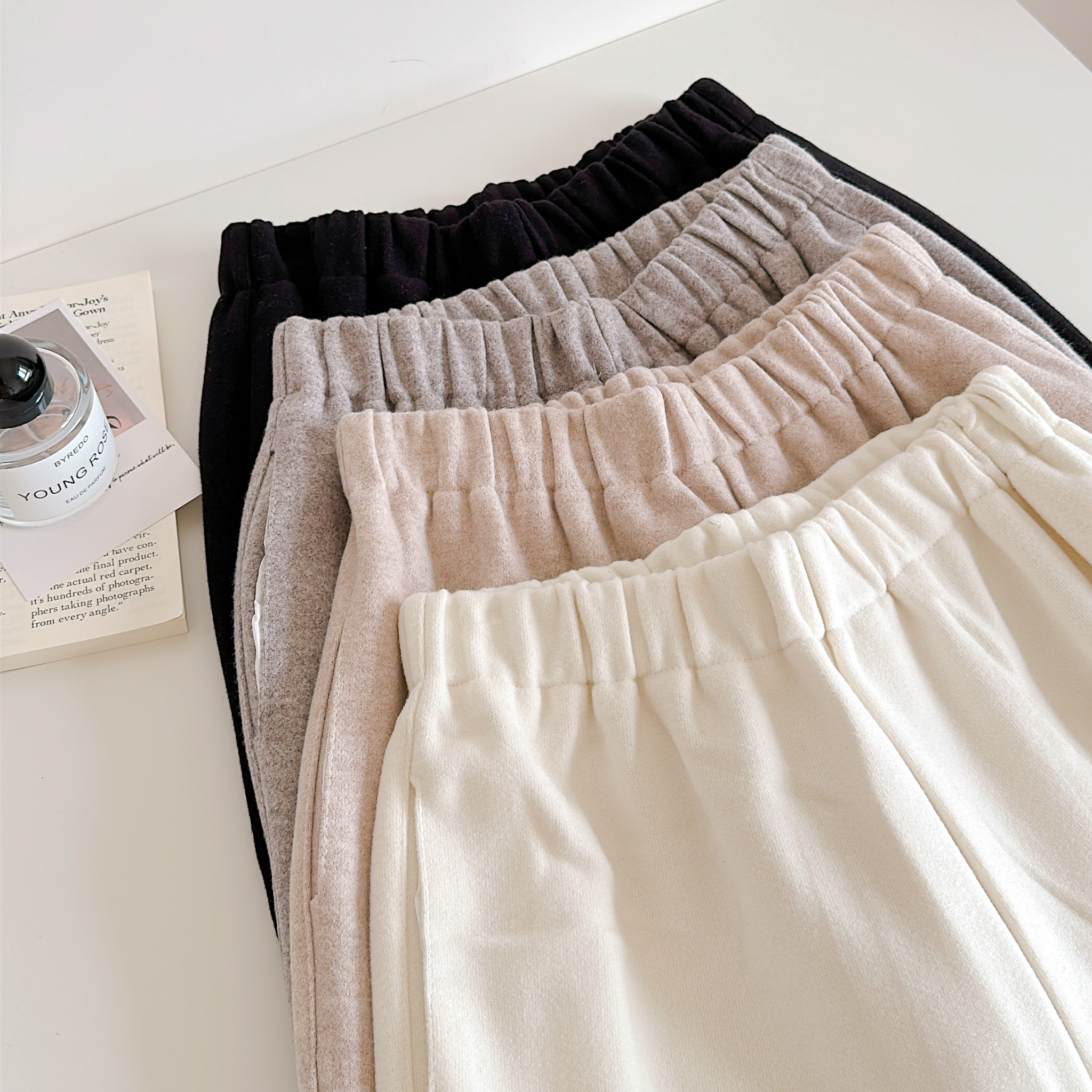 現貨🚚小個子請進🫶🏻冬日羊絨雙口袋奶奶褲💕共4色