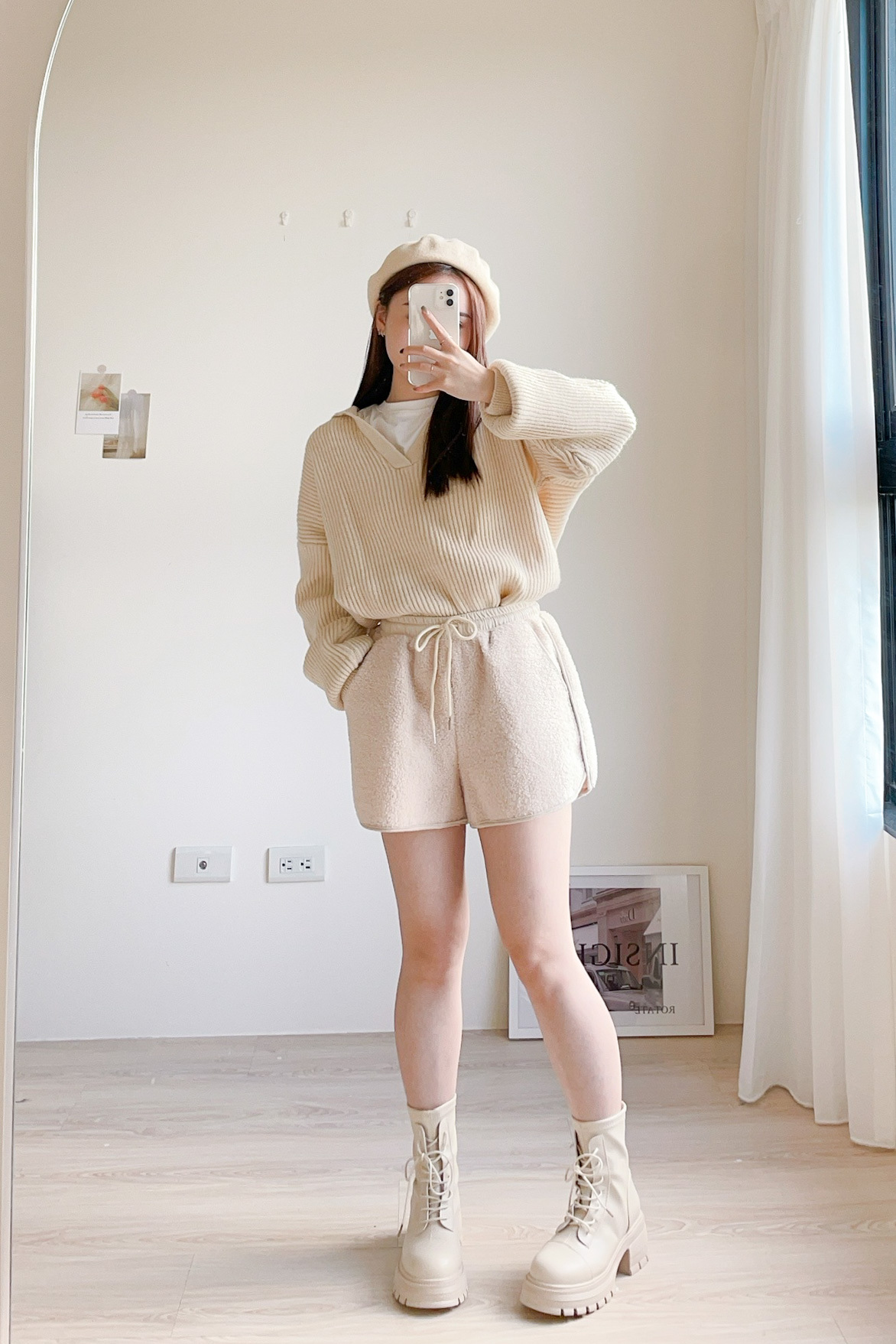 現貨🚚小編私推😍偷偷長高ㄉ小秘密🤫私藏高質感厚底假綁帶短靴💕共2色