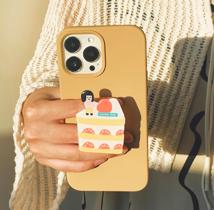 草莓蛋糕 手機氣囊支架｜右手超人