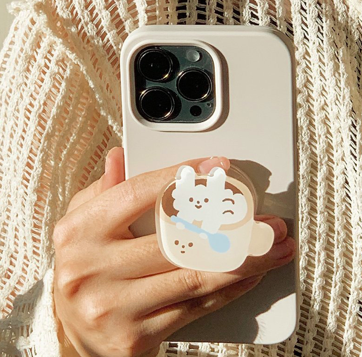 咖啡 手機氣囊支架｜右手超人