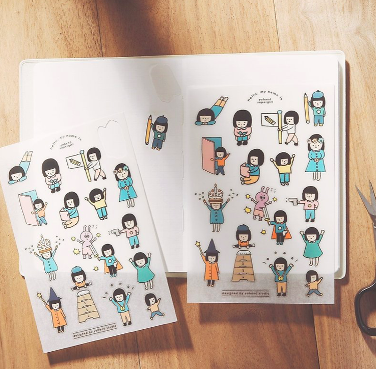 右手超人 2入轉印貼紙｜右手超人