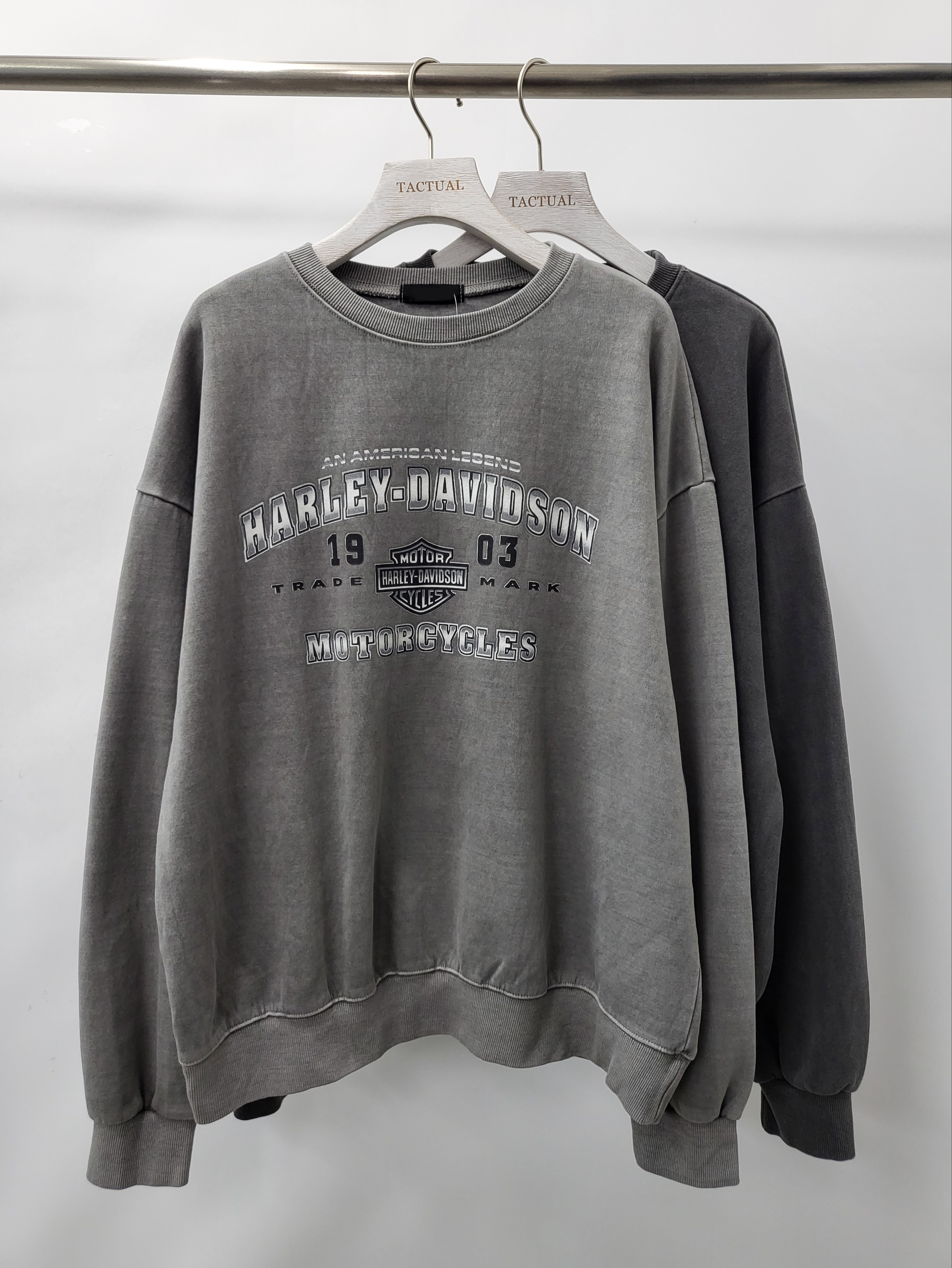 洗水Harley Davidson圖案衛衣 T5244