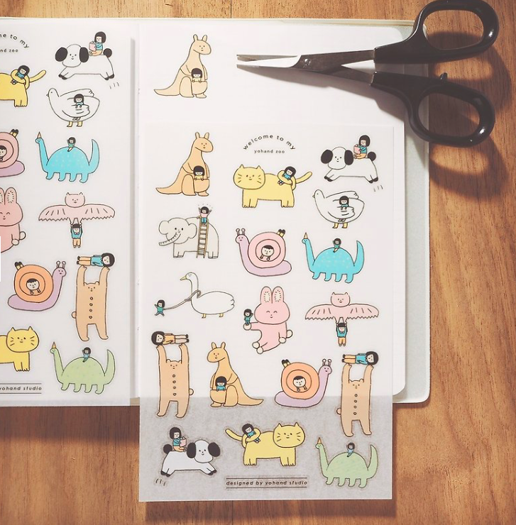 動物 2入轉印貼紙｜右手超人