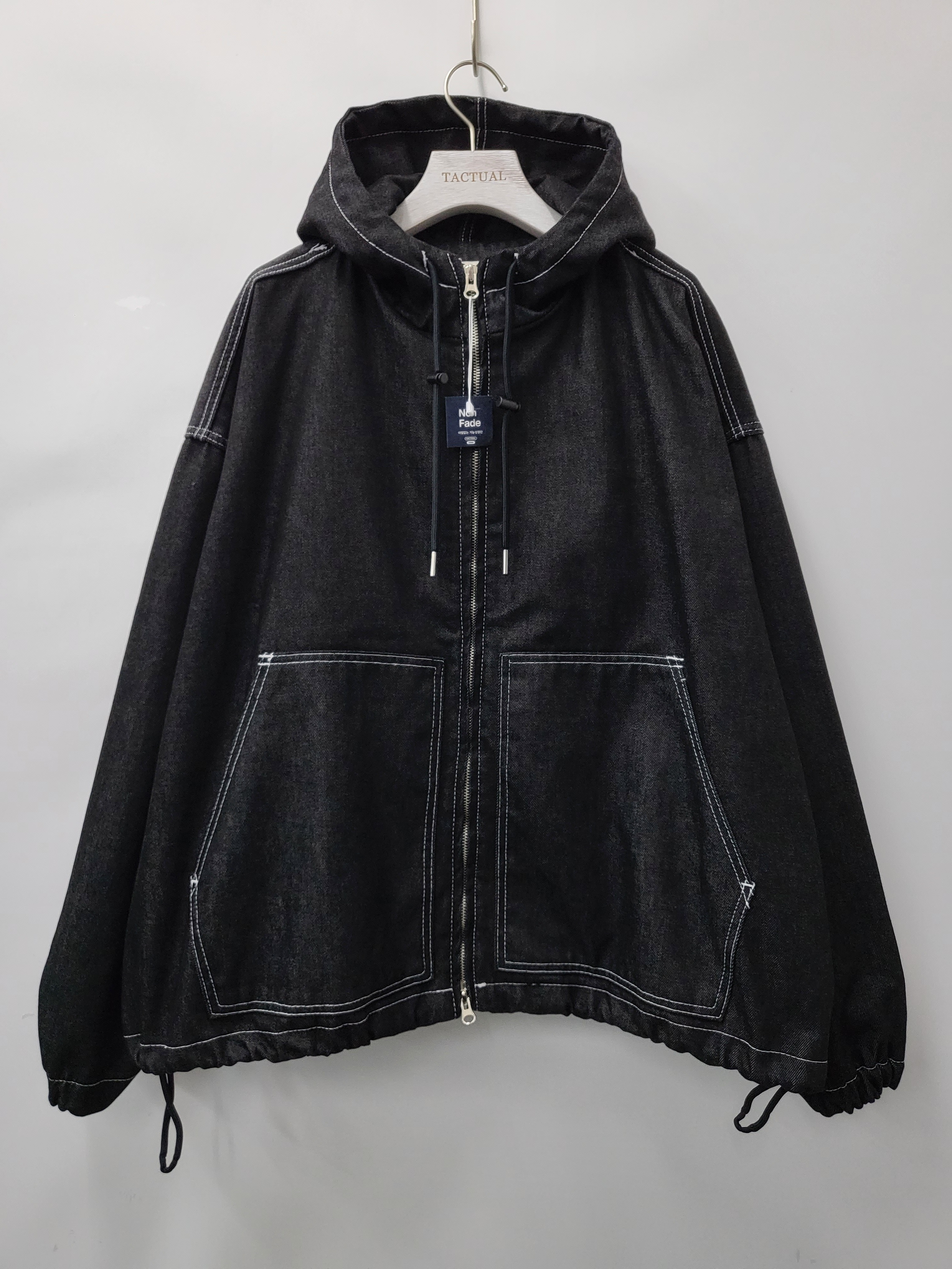 淨色連帽牛仔褸 JK2425