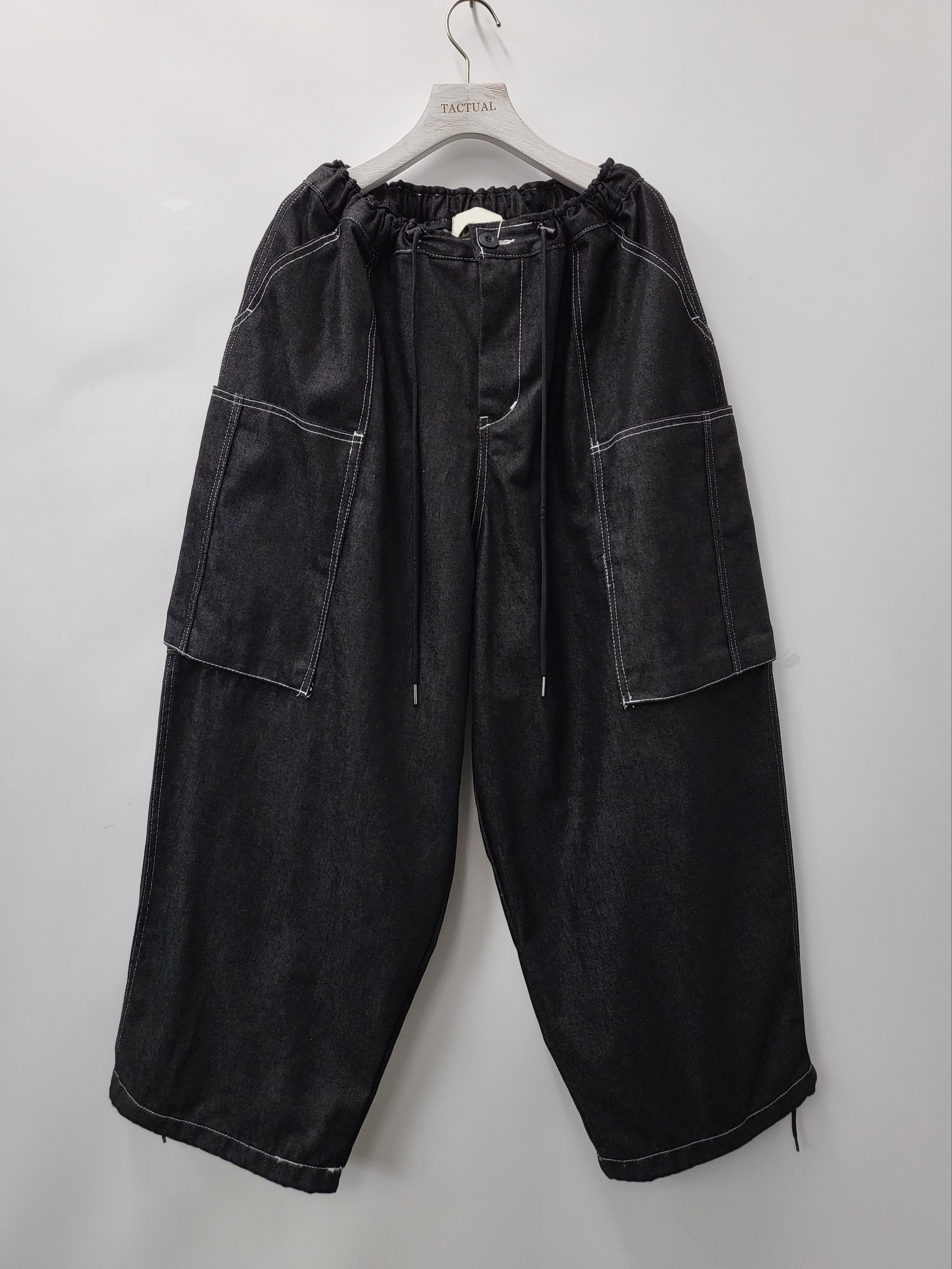 淨色工裝鬆身牛仔褲 P2659