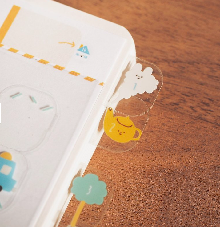 魔法  透明月份索引貼紙  ｜右手超人