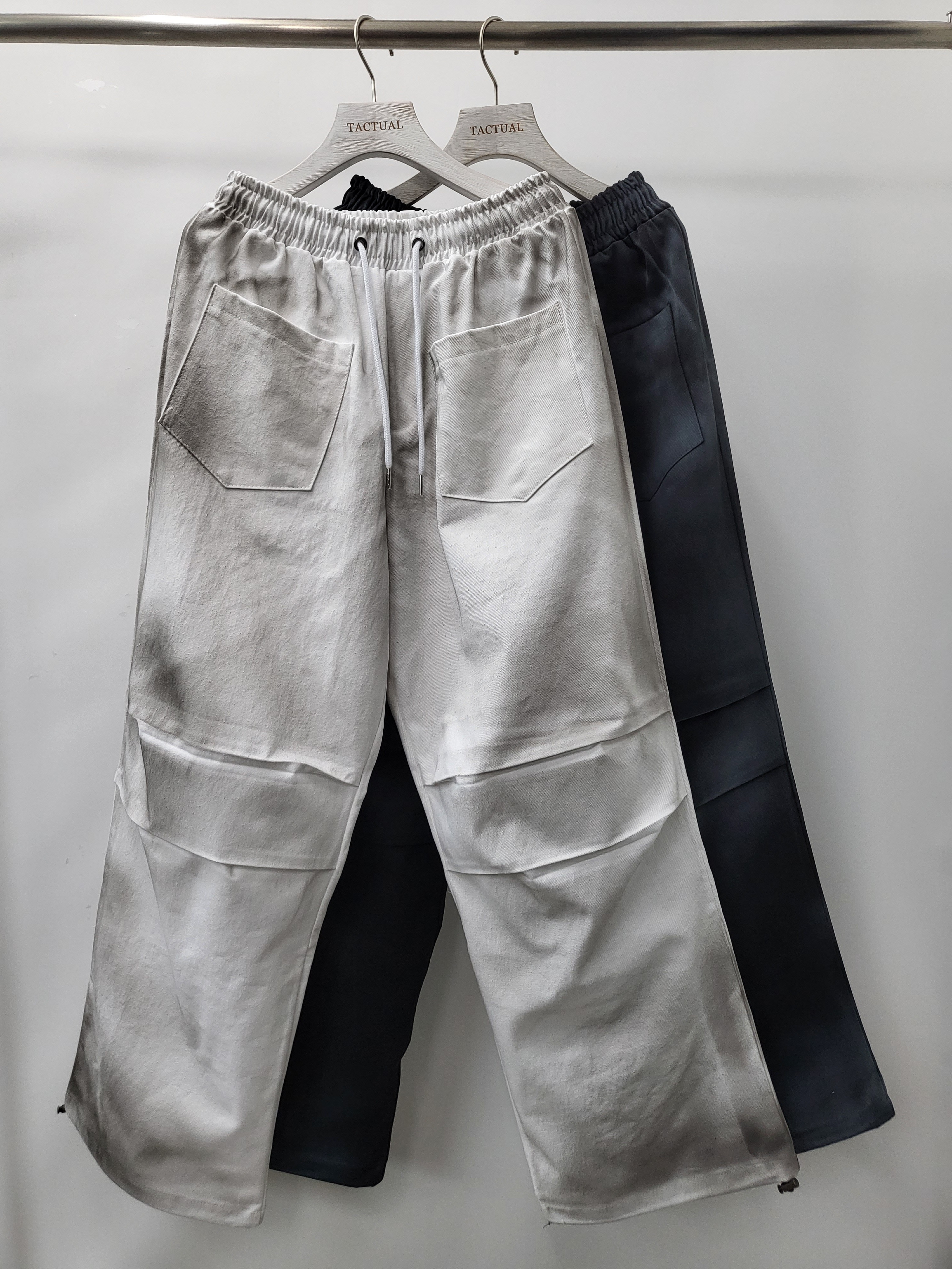 仿舊可束腳鬆身褲 P2663