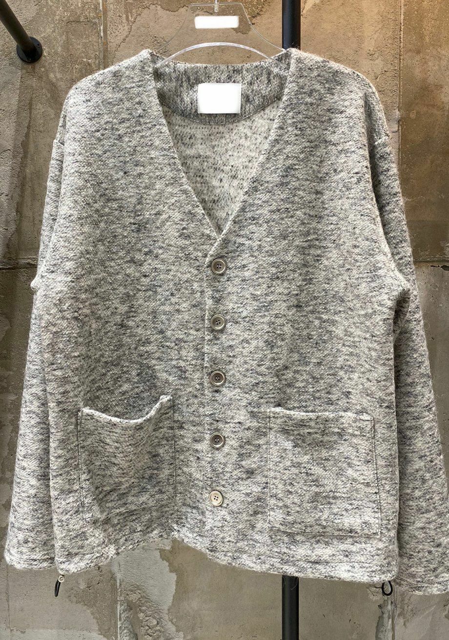 V領混色開胸外套 JK2457