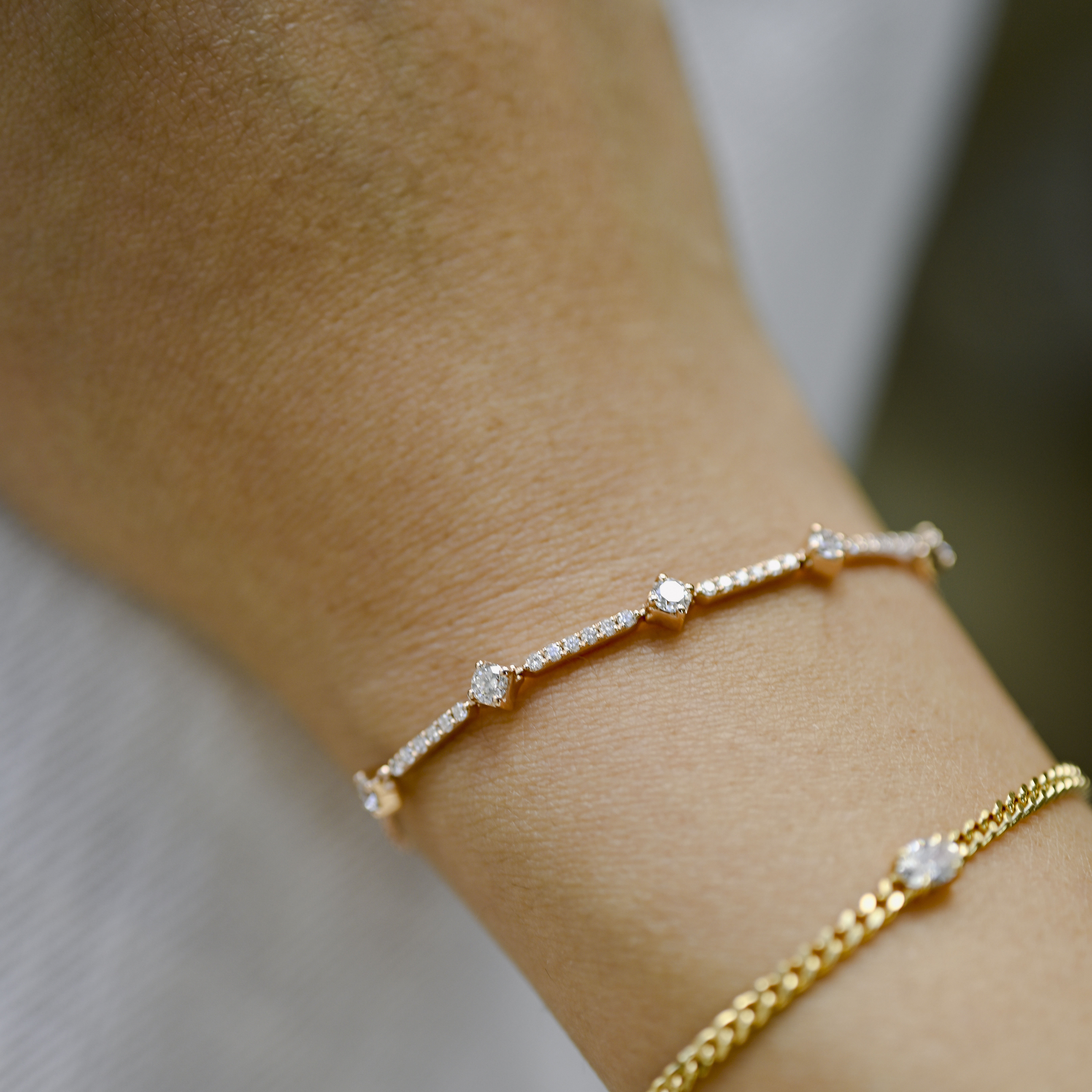 18K Enlace Diamond Bracelet