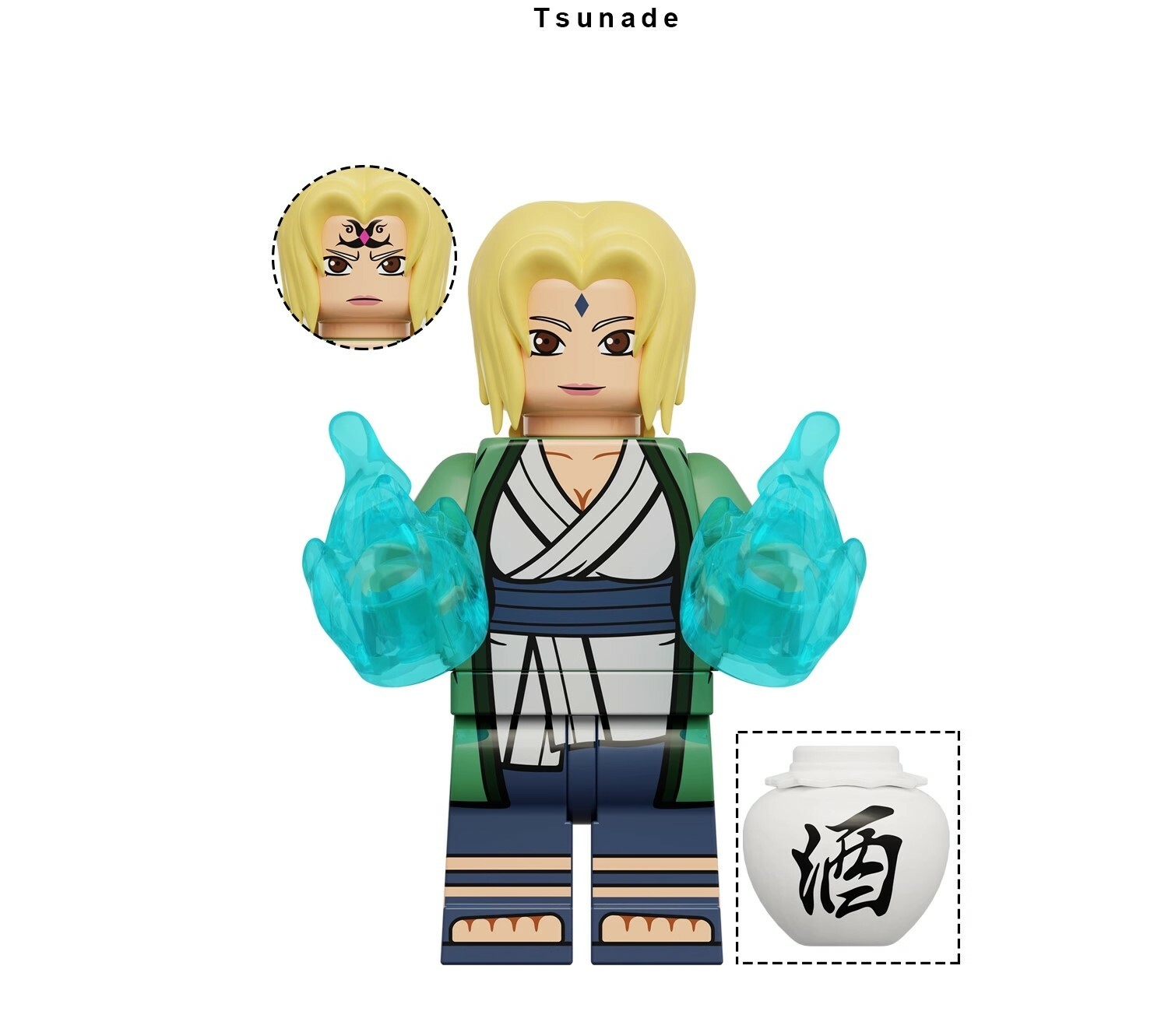 Tsunada Naruto Custom Minifigures Minifigs Fit Lego K2147
