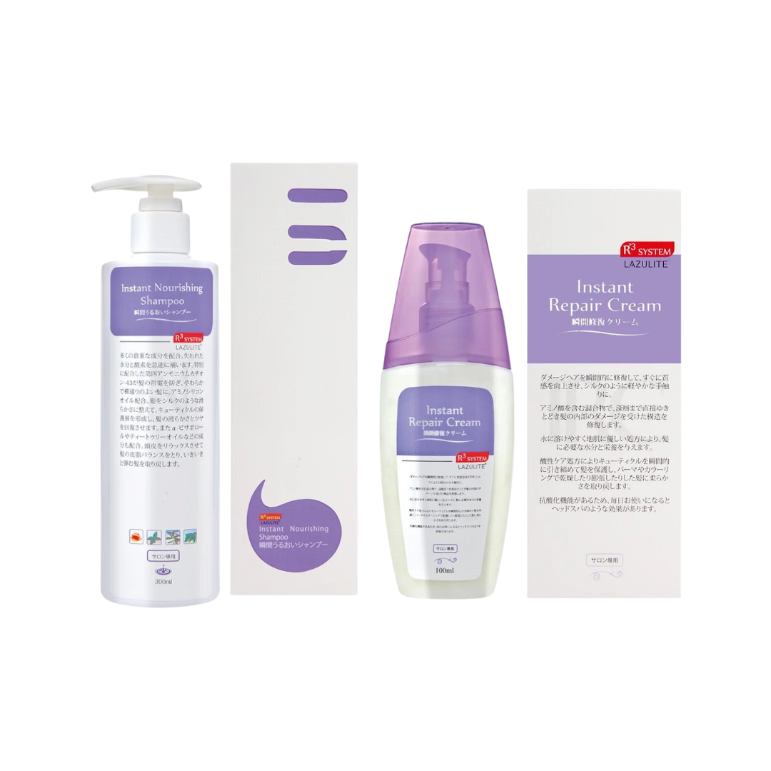 LAZULITE - R3 瞬間滋潤沐髮乳+瞬間修復霜套裝