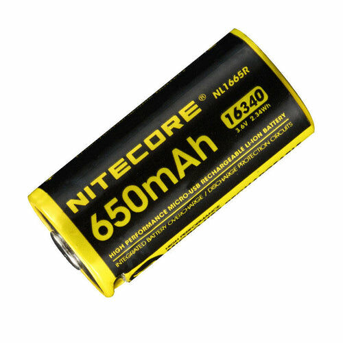 NITECORE NL1665R 650mAh USB 充電鋰電池