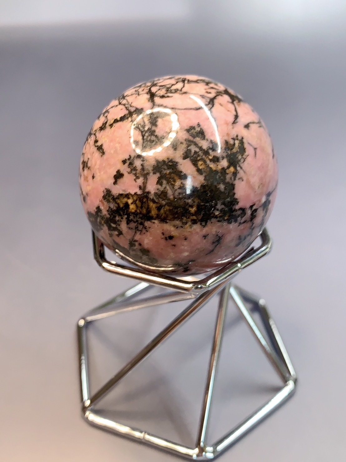 玫瑰石薔薇石球丨愛情寶石、改善焦慮、感受到真愛