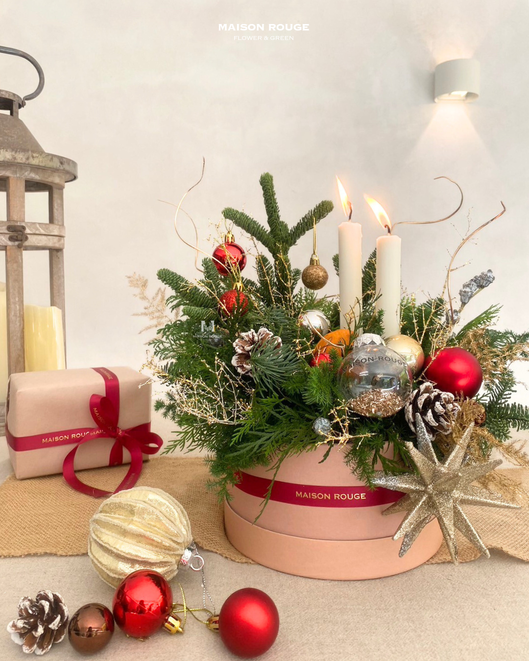 聖誕精選・Maison Rouge 聖誕桌花