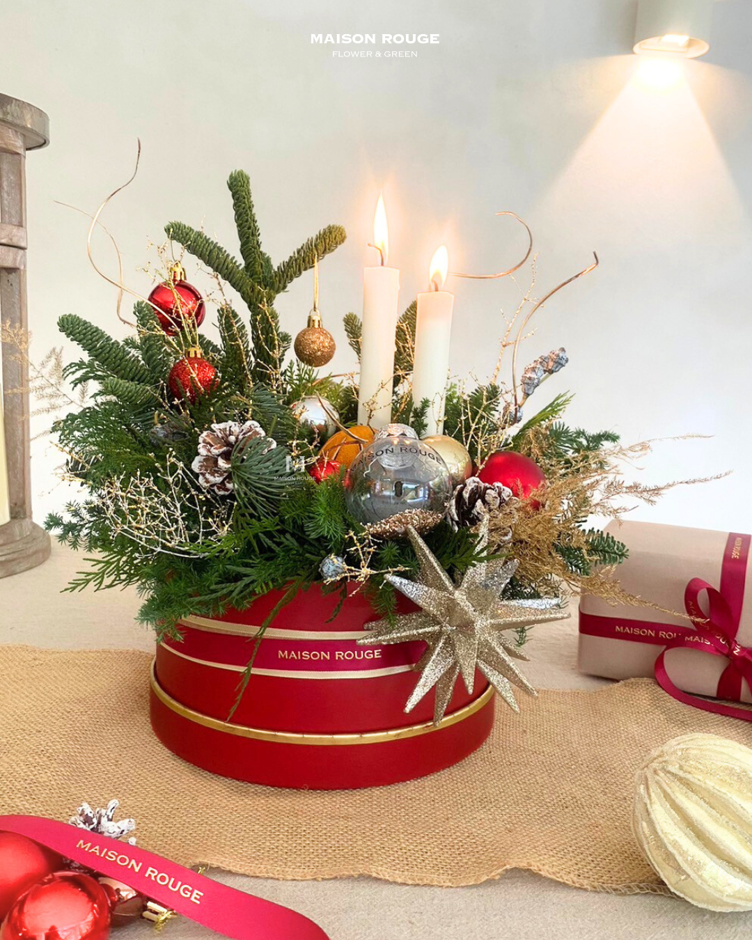 聖誕精選・Maison Rouge 聖誕桌花