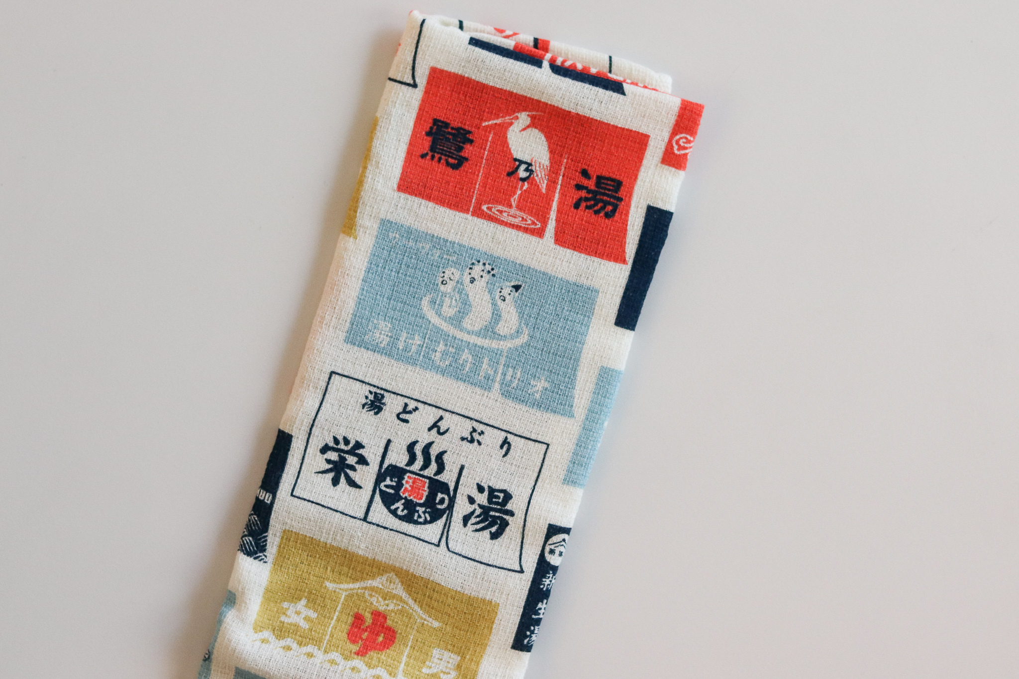 日本 kontex Nunogoyomi 澡堂掛簾 多用途 純棉輕薄長巾 毛巾