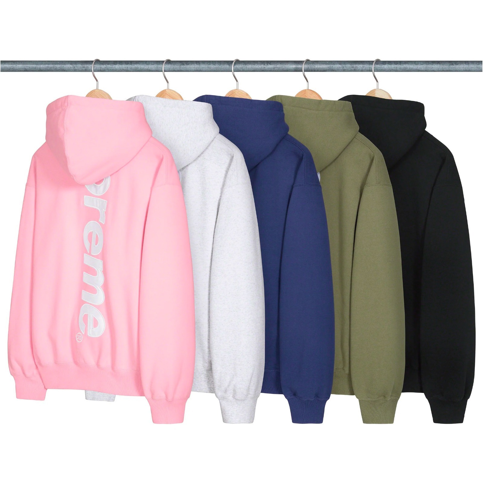 {現貨} SUPREME 23FW SATIN APPLIQUÉ HOODED SWEATSHIRT