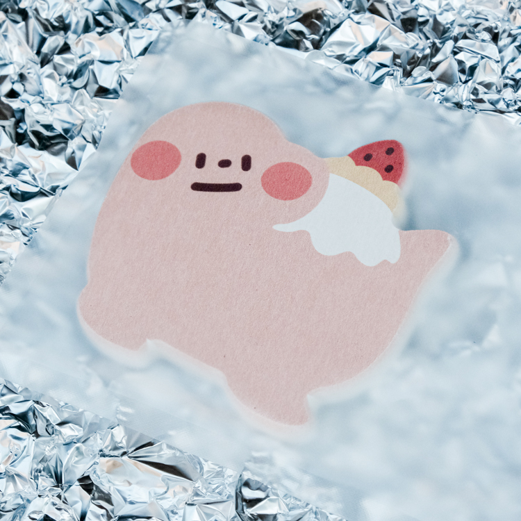 狗狗的小跳步，繪蹦砰｜硅藻土杯墊｜粉雷龍