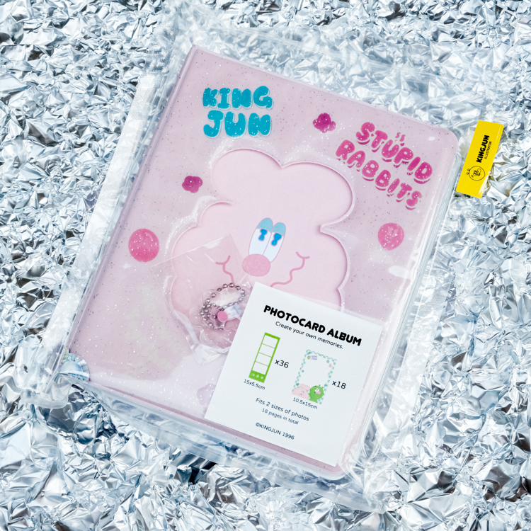 Kingjun｜絕版｜拍貼相冊｜蠢兔粉色款