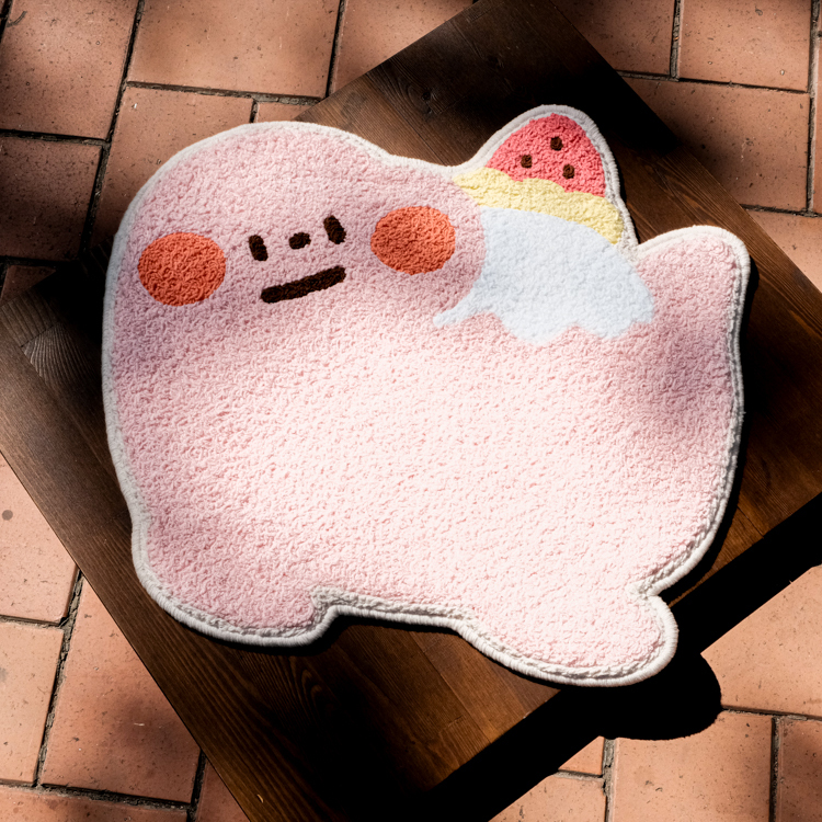 狗狗的小跳步，繪蹦砰｜毛毛地毯｜粉雷龍