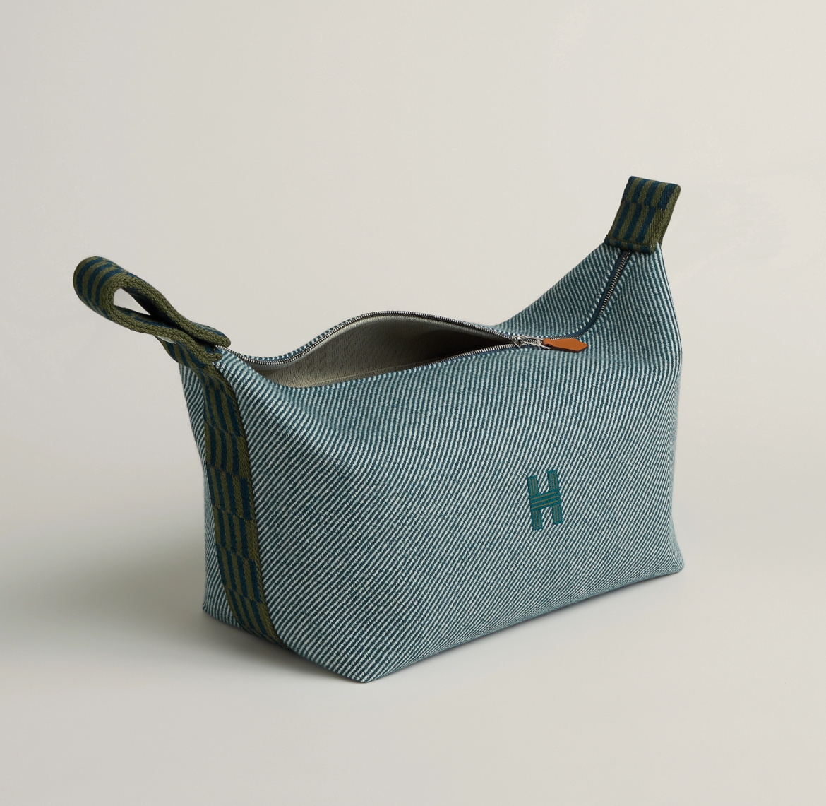 Hermes Bride-a-Brac H Natte case (Bleu/vert) 飯盒包