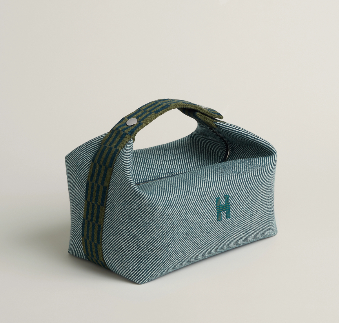 Hermes Bride-a-Brac H Natte case (Bleu/vert) 飯盒包