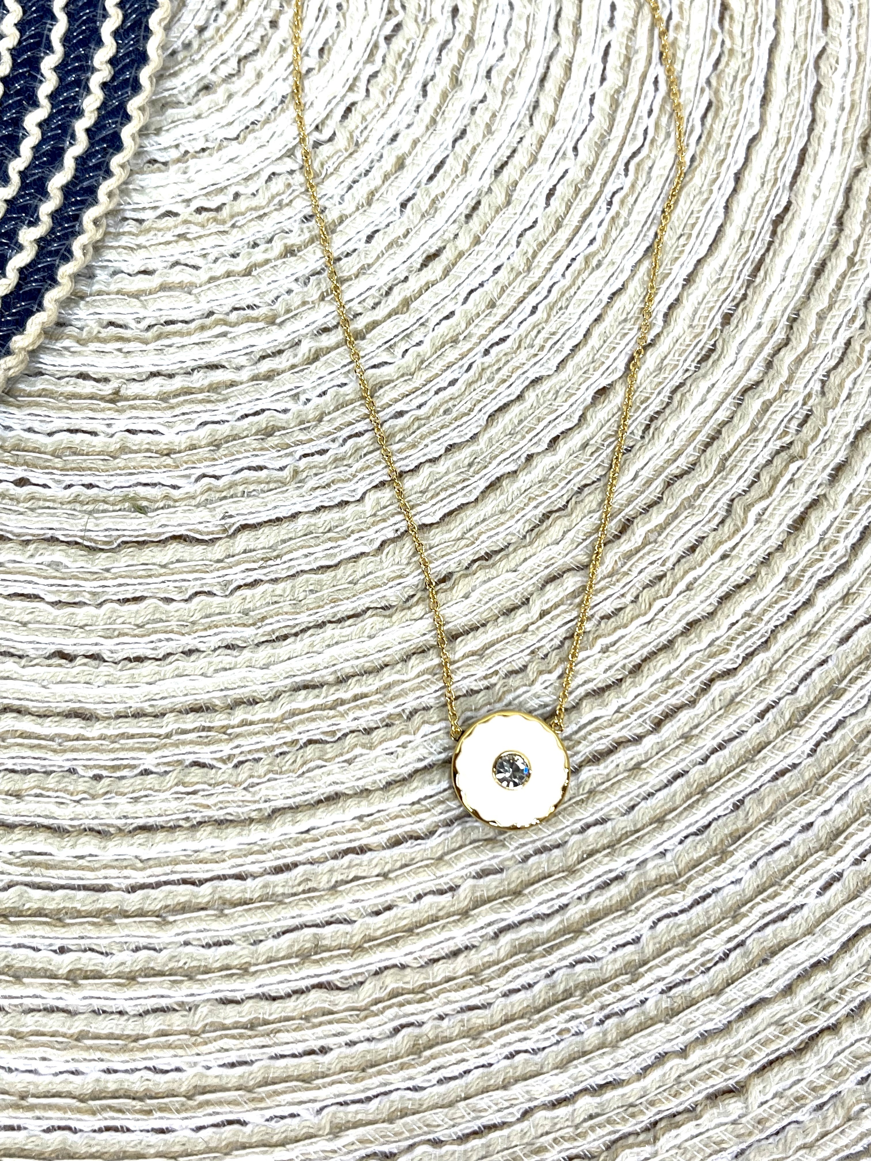 Marc Jacobs Circle Logo Necklace with stud