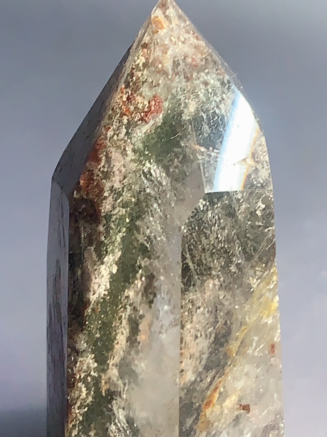 天然彩幽晶柱02丨事業大推手丨山水畫色彩