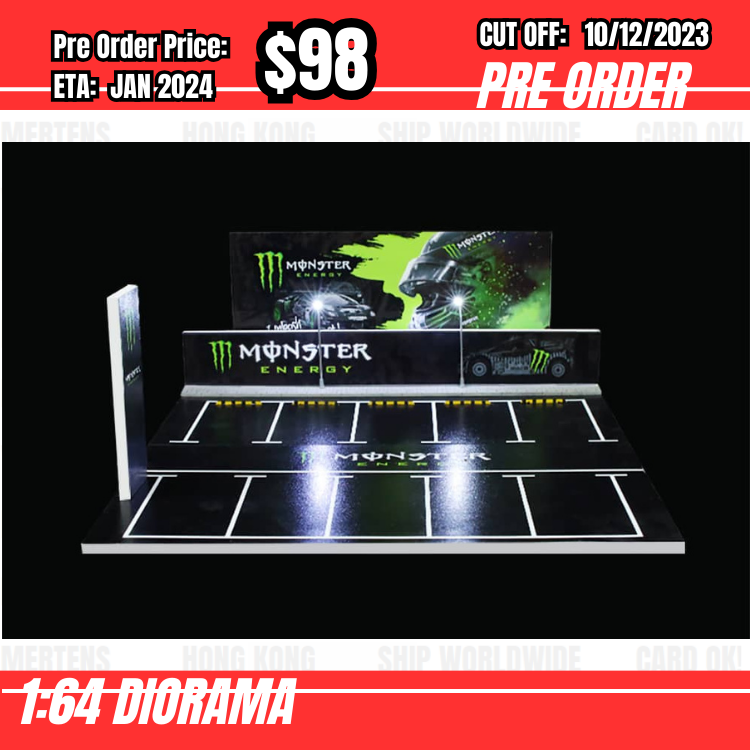 PO-$98 * Moreart * 1:64 Outdoor parking scene - Monster [OD09/12]