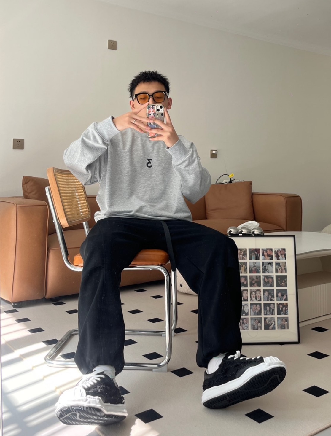 【INNERSECT】三生萬物 圓領大學踢 大學T 薄長袖 陳冠希 INN23ALTHD45