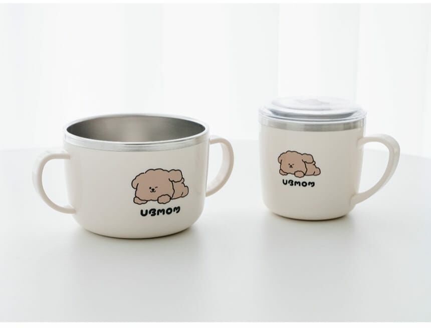 UBMOM 萌萌狗不銹鋼麵碗