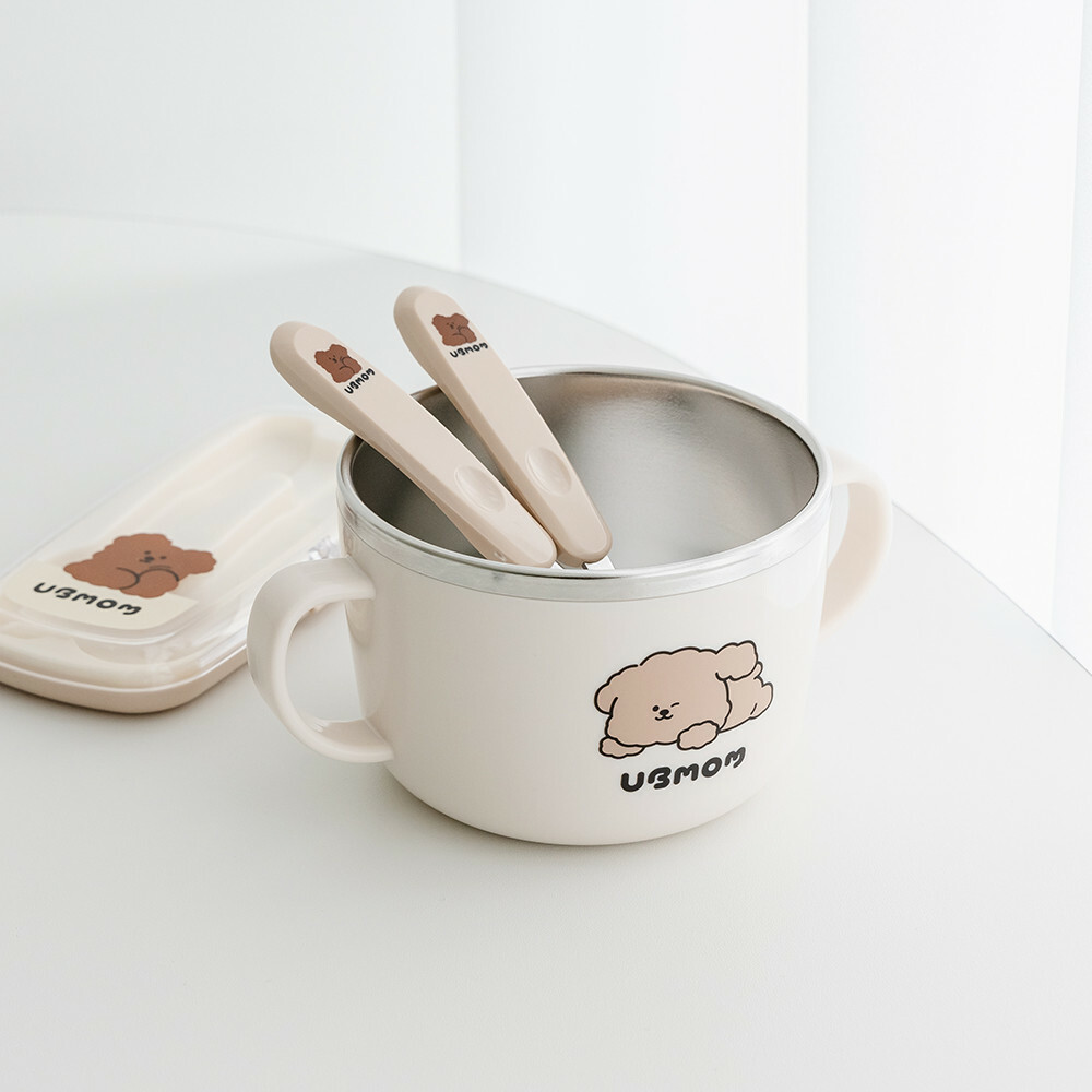 UBMOM 萌萌狗不銹鋼麵碗