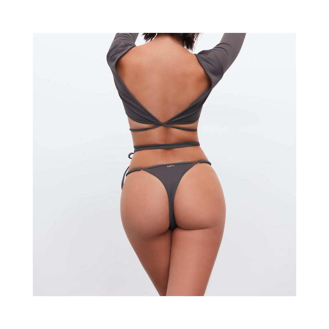 ▲LeReve AIRise 極緻性感丁字泳褲 潮汐灰