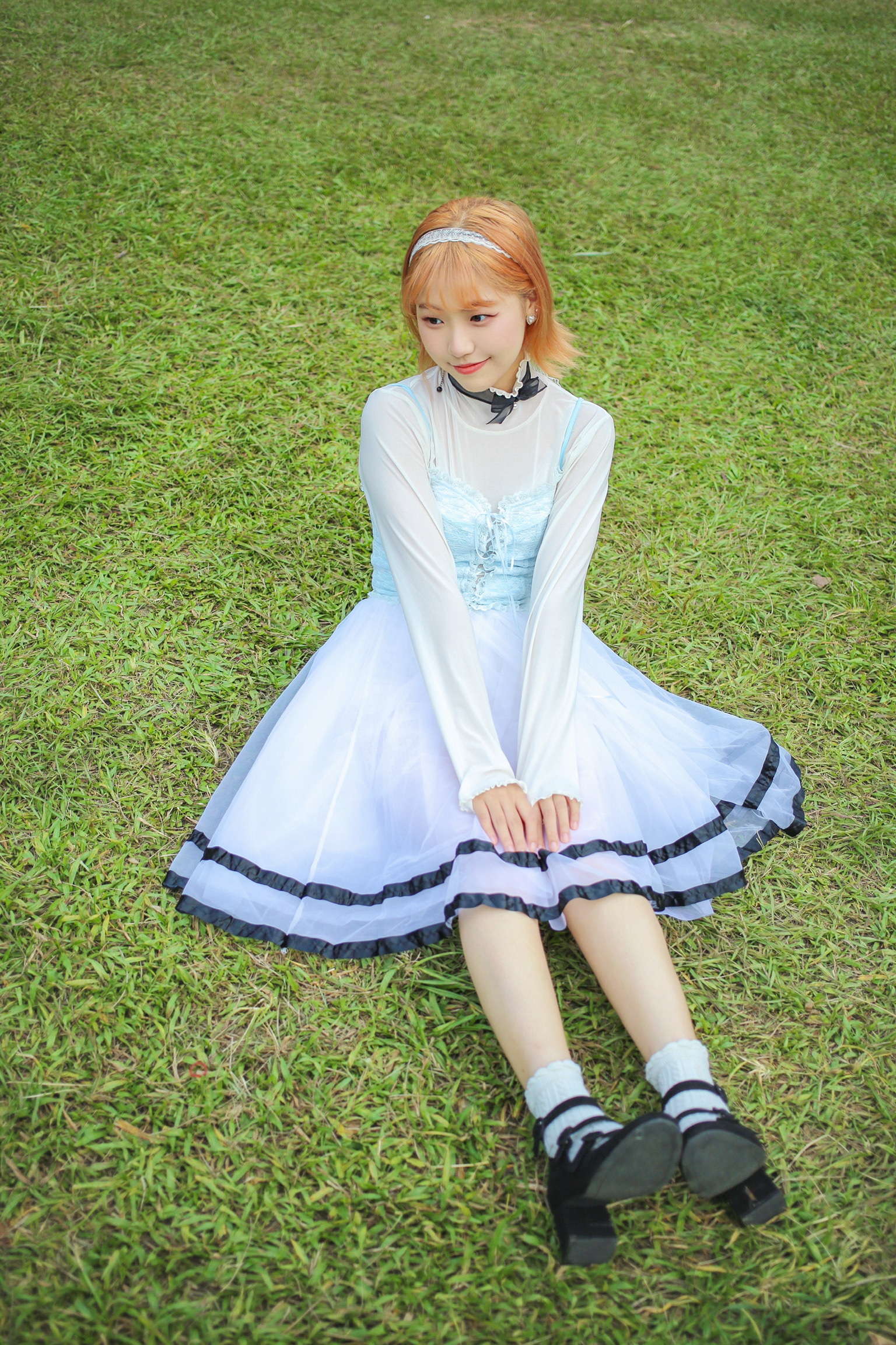 Vintage Skirt /古著黑色滾邊蓬紗襯裙