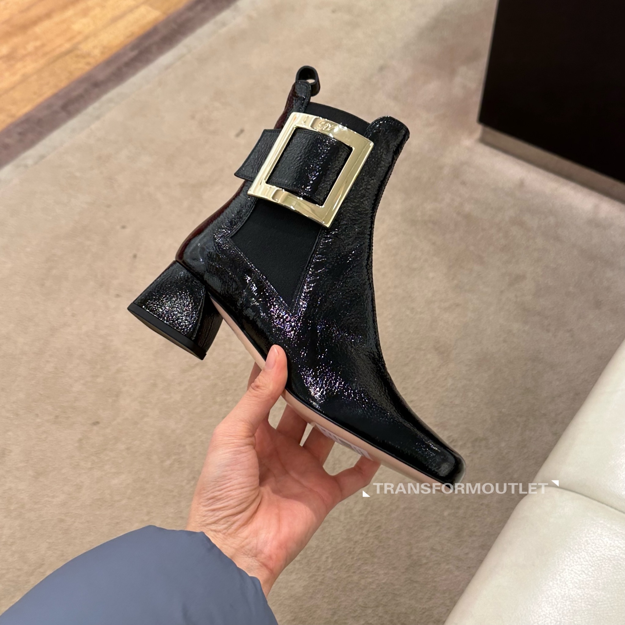 Roger Vivier Tres Vivier Chelsea boots black