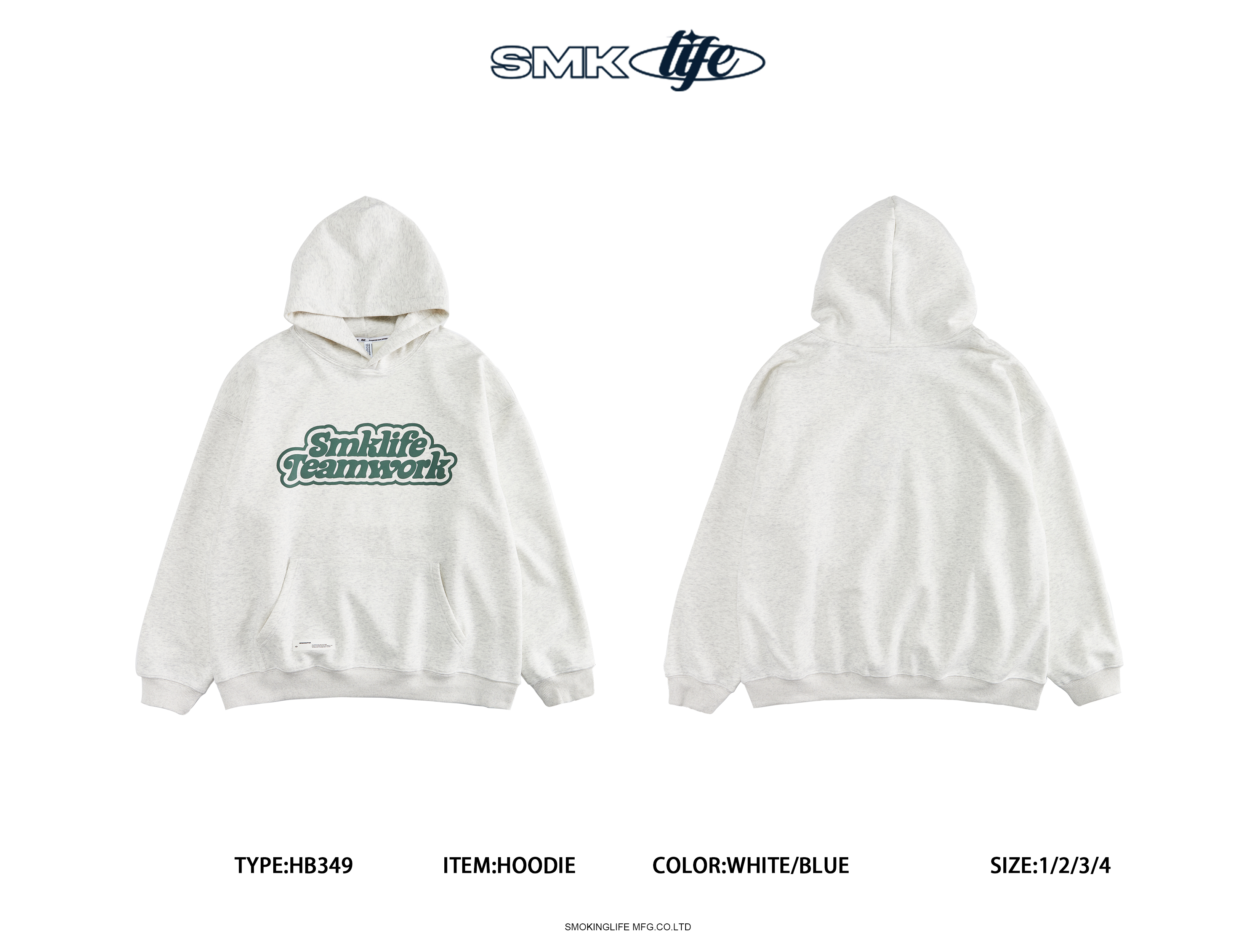 Smokinglife 印刷Logo連帽Tee HB349