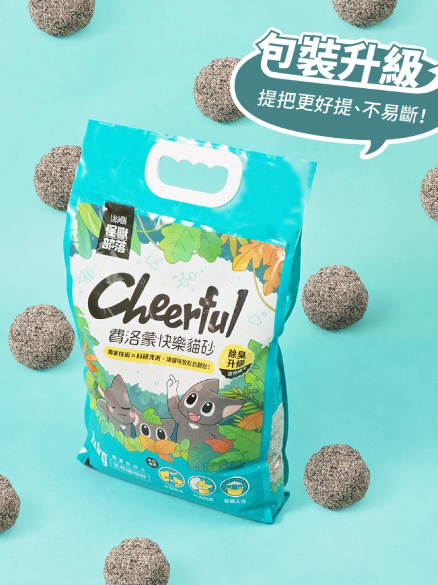 【怪獸部落】費洛蒙快樂貓砂 礦砂｜4kg