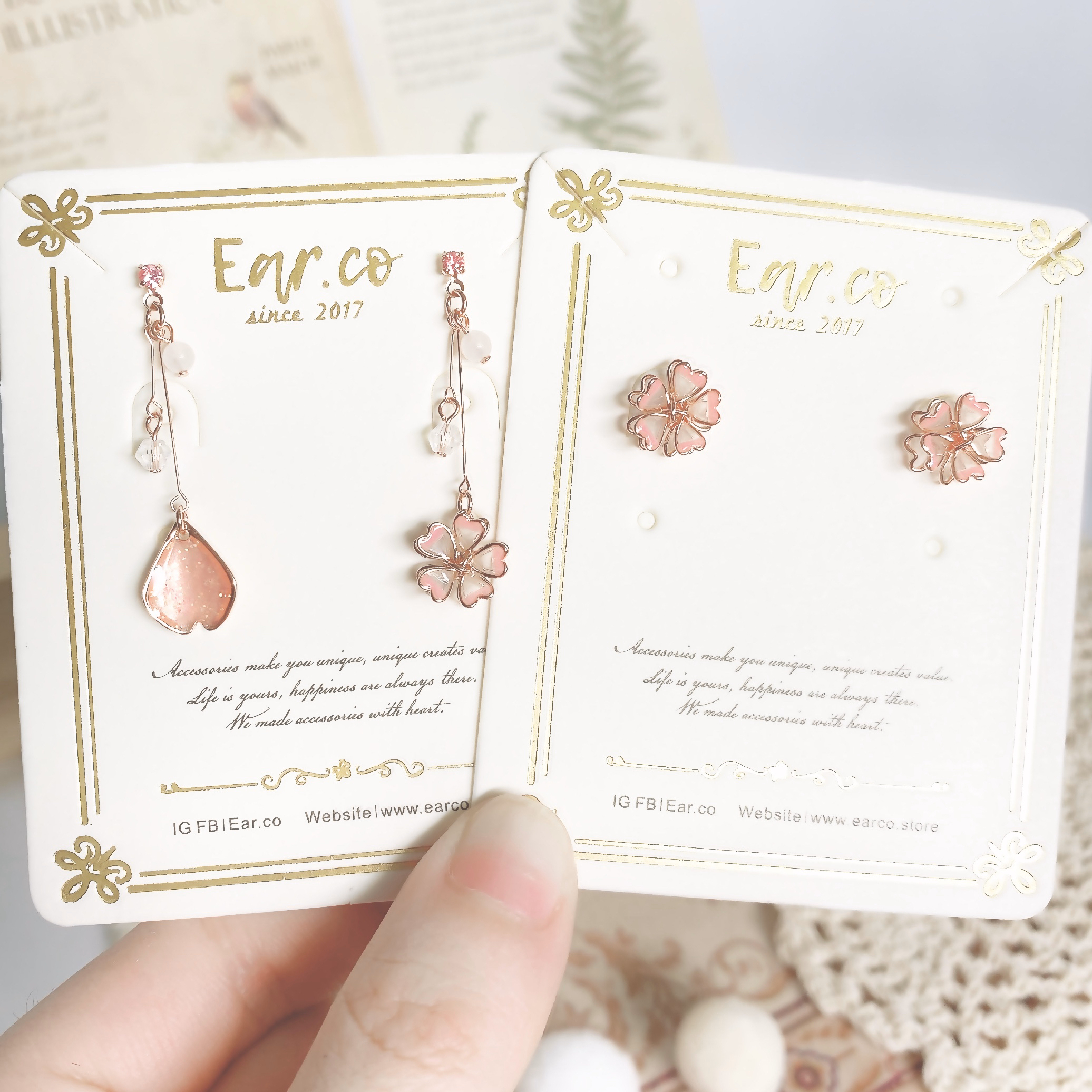 雙層立體漸變櫻花系列 #A341