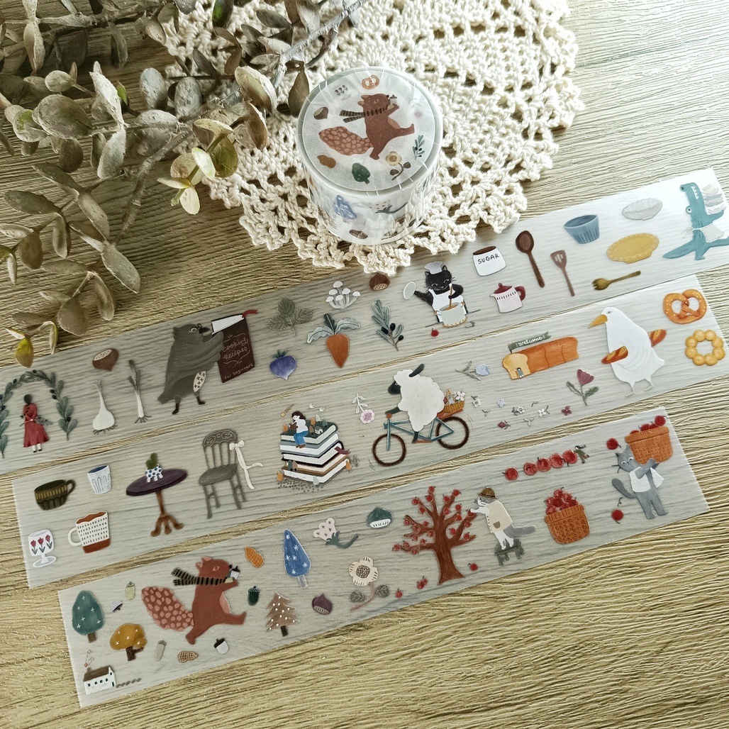 森空 Ivy Snow．the Forest Kitchen 4cm霧面PET膠帶 <整捲/分裝>