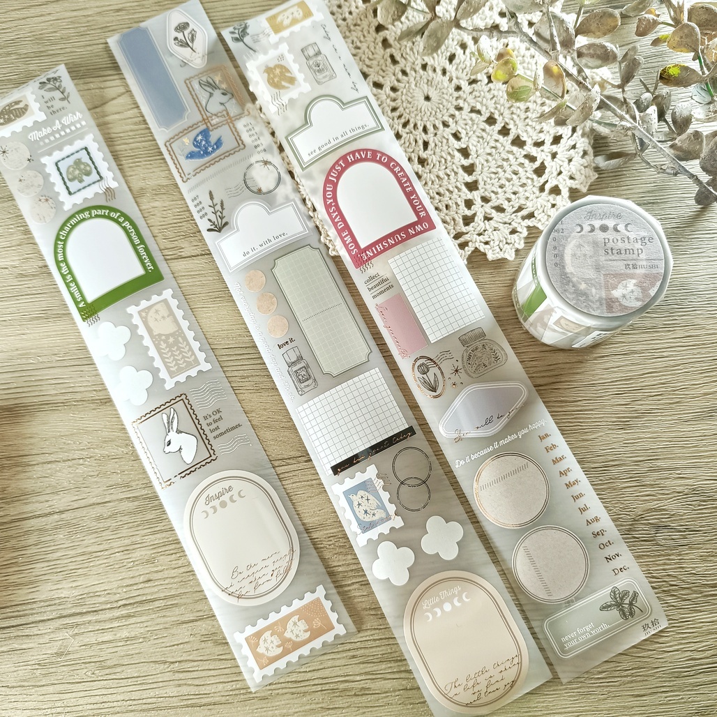 玖拾．Inspiration Postage Stamp 5cm霧面PET紙膠帶 <整捲/分裝>