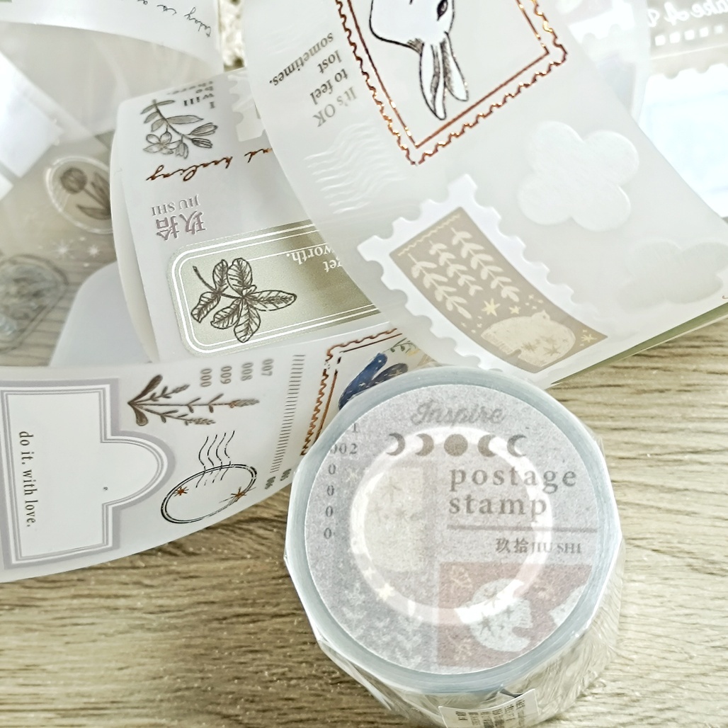 玖拾．Inspiration Postage Stamp 5cm霧面PET紙膠帶 <整捲/分裝>