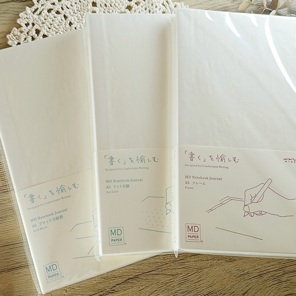 日本MIDORI．MD Notebook Journal A5 點點/Frame/方格
