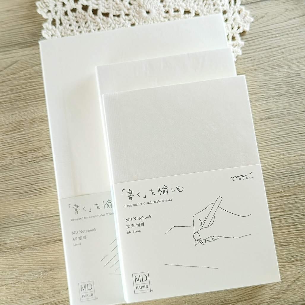 日本MIDORI．MD Notebook A5/新書(B6)/文庫(A6)/A7 空白/橫線/方格