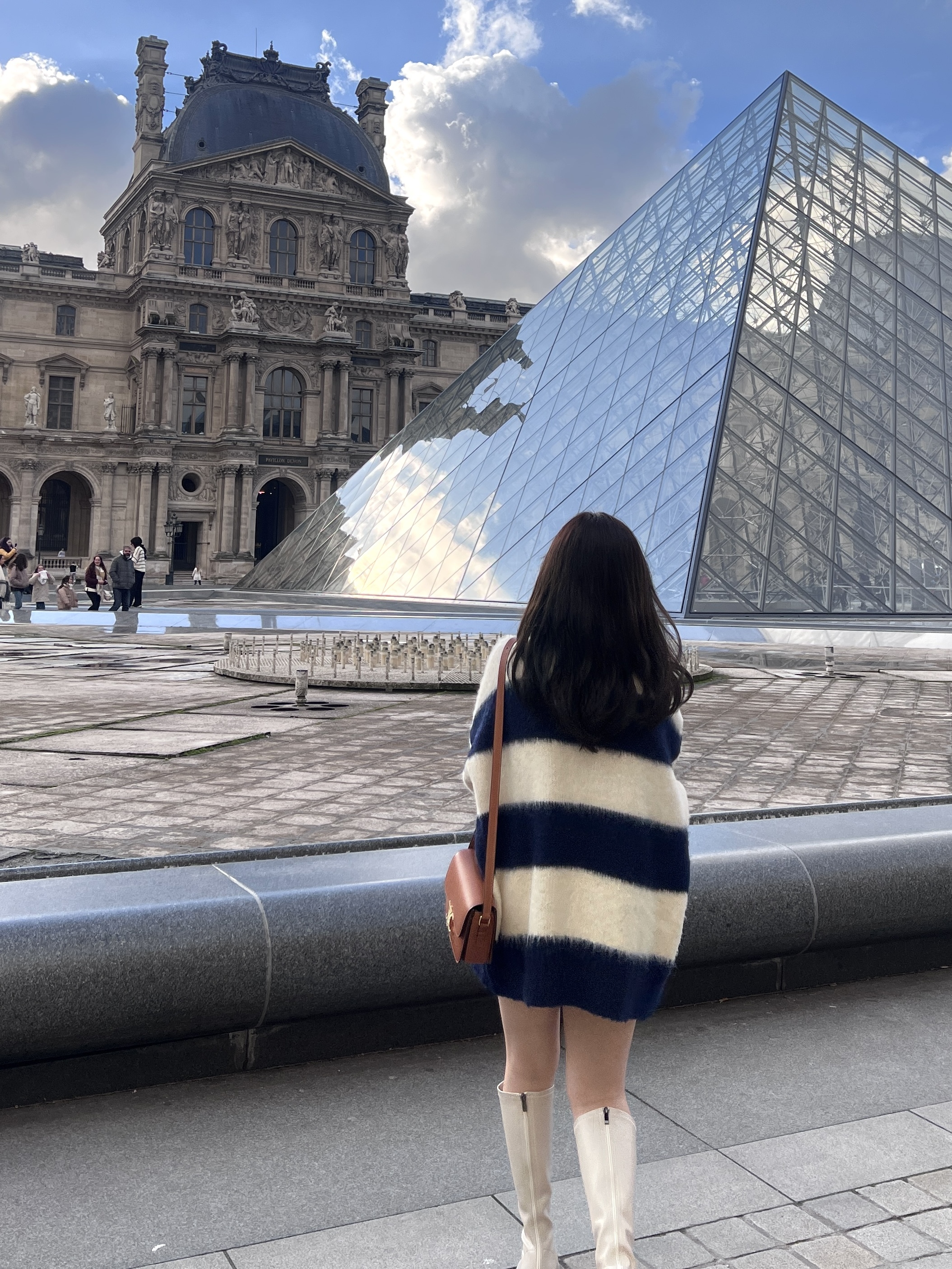 \被炸DM款♡/ 大間條簡約圓領毛毛冷衫