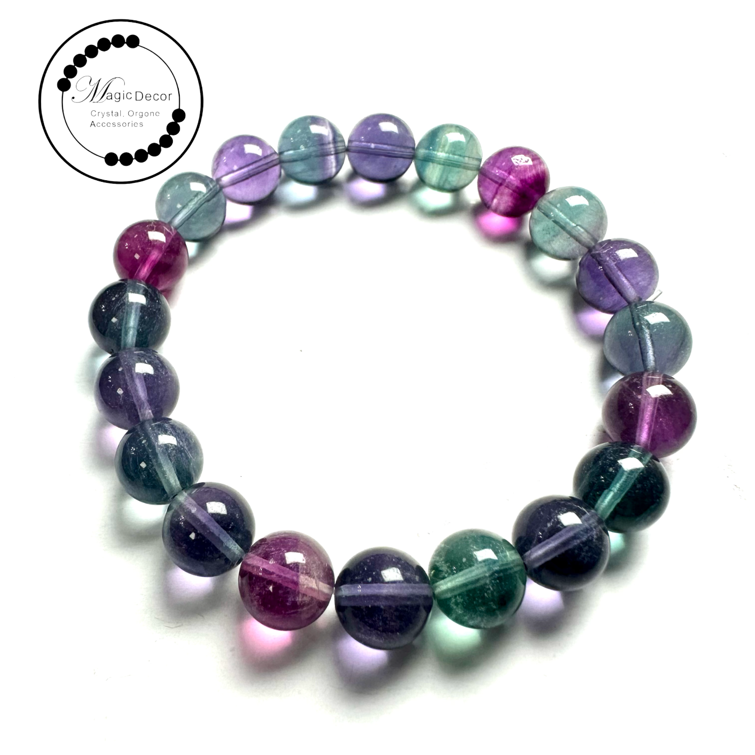 251001 - G4 9mm+獨角獸夢幻螢石手串